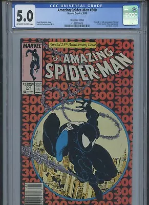 Buy Amazing Spider-Man #300 1988 CGC 5.0 (1st Full App Of Venom)(Newsstand) • 232.98£