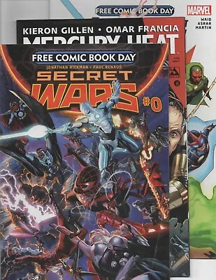 Buy Free Comic Book Day 2015 (fcbd) X 3 Avengers Secret War Mercury Heat Unstamped • 5.99£