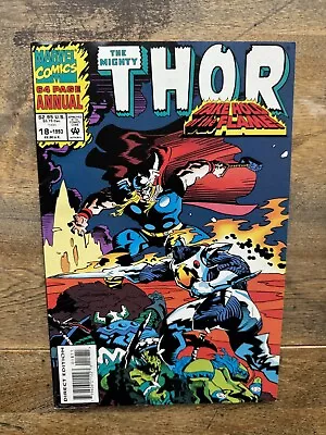 Buy 🔑 The Mighty Thor Annual 18 • 1st Female Loki • Marvel Comics 1993 • 3.88£