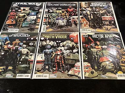 Buy STAR WARS DARK DROIDS SET OF 6 VARIANT CONNECTING COVERS Marvel Comics (2023) • 27.49£