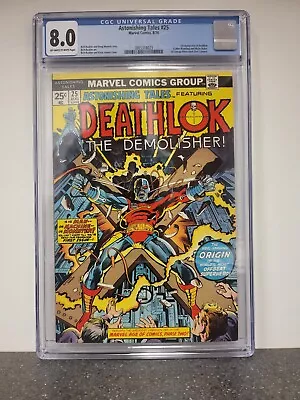 Buy CGC 8.0 Astonishing Tales #25, 1st Appearance Of Deathlok, 1st George Perez Work • 155.31£