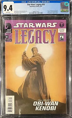 Buy Star Wars: Legacy #16 (2007) CGC 9.4 - Origin Of Darth Krayt - Obi Wan Vs. Talon • 38.82£