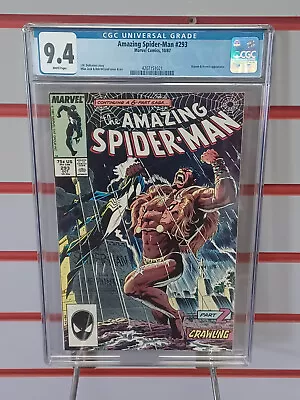 Buy AMAZING SPIDER-MAN #293 (1987) CGC Grade 9.4 ~ KRAVEN'S LAST  HUNT ~ White Pages • 38.83£