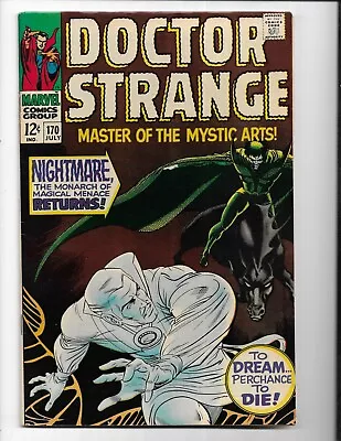 Buy Doctor Strange 170 1968 Marvel Comics VF- 7.5 1st Cover Of Nightmare Ancient One • 50.48£
