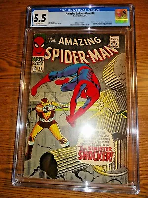 Buy Amazing Spider-man #46 Hot Key CGC 5.5 F- 1st Shocker Sinister Six Romita Marvel • 286.50£