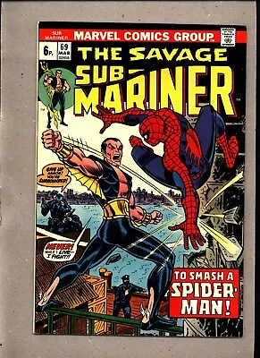 Buy Prince Namor, Sub-mariner #69_march 1974_vf/nm_amazing Spider-man_bronze Age Uk! • 0.99£