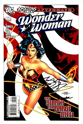 Buy Wonder Woman #12 Signed By Terry Dodson & Rachel Dodson DC Comic 2007 • 13.97£