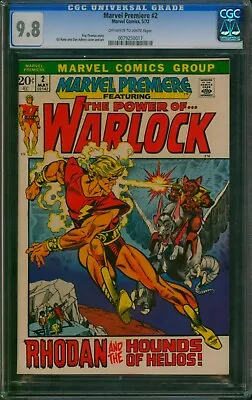 Buy Marvel Premiere #2 ⭐ CGC 9.8 ⭐ The Power Of Warlock! 1st Time Named Adam 1972 • 368.89£