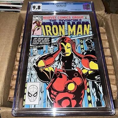 Buy Iron Man #170 (1983) Cgc 9.8 1st Appearance James Rhodes As Iron Man White Pages • 131.98£