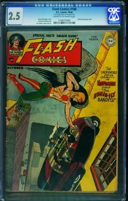 Buy Flash Comics #100 CGC 2.5 1948- Hawkman-late Issue- 1168370006 • 438.98£