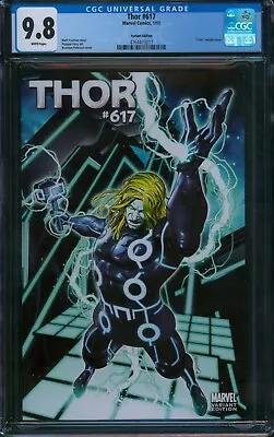 Buy Thor #617 ⭐ CGC 9.8 ⭐ Tron Variant Peterson Cover 1st Kid Loki Marvel Comic 2011 • 232.21£