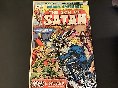 Buy Marvel Spotlight#22 W/Son Of Satan;Ghost Rider,Satana(devil`s Daughter)VF+/NM-75 • 40.46£