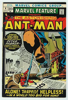 Buy Marvel Feature #4 6.5 Reintroduction To Ant-man Ow/w Pgs 1972 • 30.29£