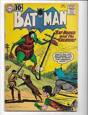 Buy Batman 143 1961 DC Comics VG 4.0 Bathound Cover App Robin • 66.01£