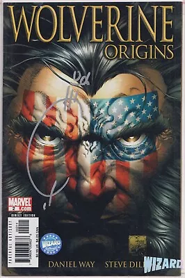 Buy Wolverine Origins #2 Us Flag Cover Signed Joe Quesada Wizard Coa 2006 Nm Marvel • 24.95£