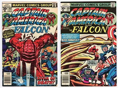 Buy Captain America #208 & #209 (FN SET) 1st Cameo & Full App ARNIM ZOLA 1977 Marvel • 17.85£