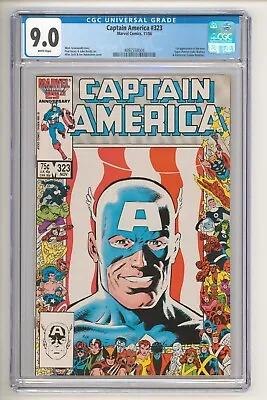 Buy Captain America #323 Mike Zeck & Joe Rubinstein Cover CGC 9.0 • 55.92£