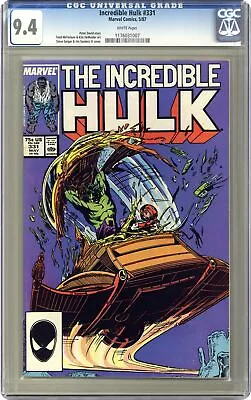 Buy Incredible Hulk #331 CGC 9.4 1987 1176031007 • 43.49£