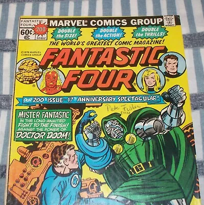 Buy The FANTASTIC FOUR #200 Reed Vs. Doctor Doom From Nov. 1978 In VG- Condition • 11.64£