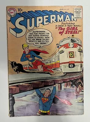 Buy 1958 - Dc Comics  - Superman 123 - 1st Appearance Prototype Supergirl • 194.15£