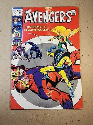 Buy Marvel The Avengers #59 1968 1st App Yellowjacket • 62.12£