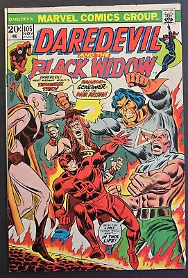 Buy Daredevil And The Black Widow #105 Comic Book (marvel,1973) 1st Moondragon + • 38.83£