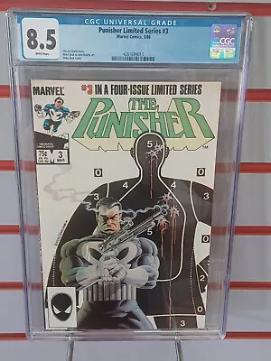 Buy PUNISHER Limited Series #3 (Marvel Comics, 1986) CGC Graded 8.5 ~ White Pages • 31.06£