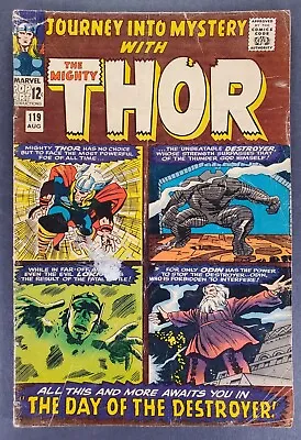 Buy Journey Into Mystery #119 1st Appearance Warriors Three Marvel Comics 1965 • 11.67£