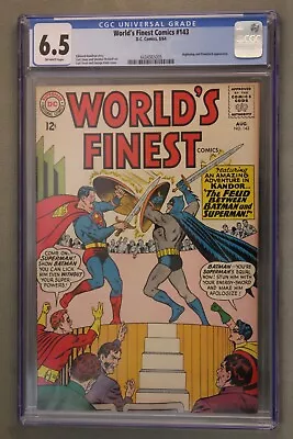 Buy World's Finest #143 ~ D.C. Comics, 8/64 ~ CGC Graded At 6.5, Off-White Pages • 306.76£