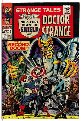 Buy Strange Tales #161 (Marvel) Oct 1967, Capt. America, Steranko, Nick Fury  (VFN-) • 38.83£