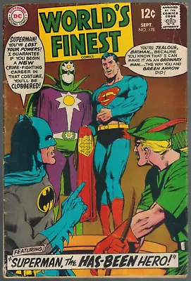 Buy World's Finest 178  1st NOVA!  Superman & Batman!  Green Arrow! VG 1968 DC Comic • 6.95£