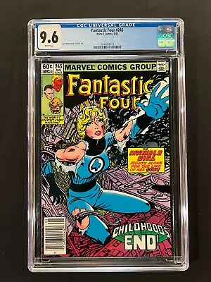 Buy Fantastic Four #245 CGC 9.6 (1982) - Newsstand - 1st Adult F Richards As Avatar • 155.31£