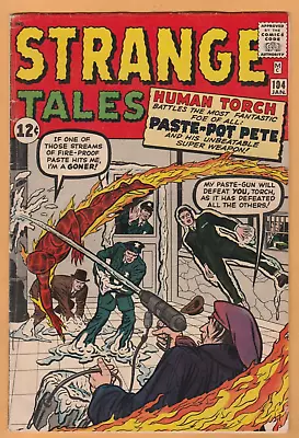 Buy Strange Tales #104 - 1st.App Paste Pot Pete - Human Torch -WP - VG/FN (5.0) • 77.62£