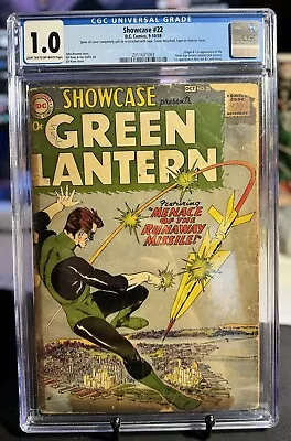 Buy 🔑Showcase #22 Origin And First Silver Age Green Lantern Hal Jordan CGC 1.0 • 1,553.21£