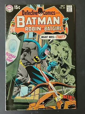 Buy Detective 401 - Upper Mid Grade - 2nd Batgirl/Robin Team Up - Neal Adams Cover • 23.30£