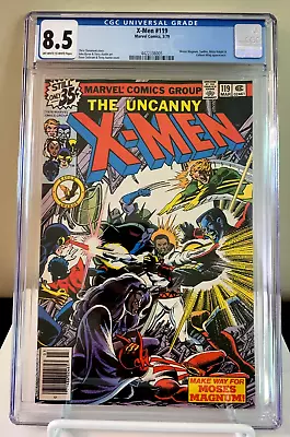 Buy Uncanny X-Men #119~CGC 8.5~Newsstand ~Chris Claremont Byrne~ • 54.45£