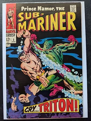 Buy Sub-mariner #2 (1968) Triton Cover! Inhumans! Buscema Marvel Vf- Beauty • 34.94£