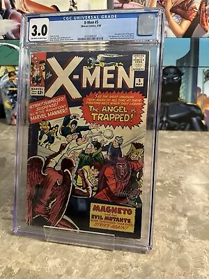 Buy X-Men #5 CGC 3.0 OWTW (1964 Marvel) - 2nd Scarlet Witch/Quicksilver, 3rd Magneto • 232.98£