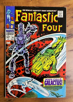 Buy Fantastic Four #74 (Marvel 1968) Silver Surfer & Galactus FN 6.0/6.5 • 58.24£