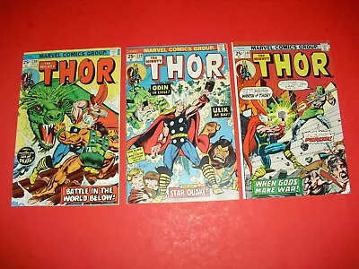 Buy Mighty Thor #238 #239 & #240 All Around VF 8.0 From 1975! Marvel Very Fine B394 • 23.76£