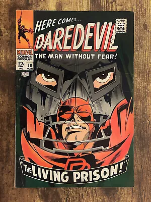 Buy Daredevil #38 - GORGEOUS HIGHER GRADE - Doctor Doom - Marvel 1968 • 12.04£