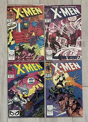 Buy Uncanny X-Men Marvel Comics Hot Key Issues 246 247 248 249 1st Jim Lee Art 1989 • 29.99£