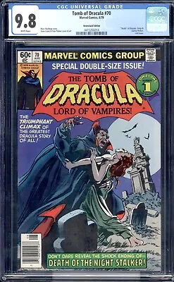 Buy Tomb Of Dracula #70 Newsstand Variant CGC 9.8 FINAL ISSUE! • 388.99£