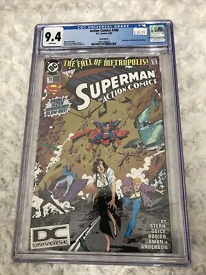 Buy Action Comics Superman #700 CGC Graded 9.4 DC June 1994 White Pages Ross & Lang • 65.23£