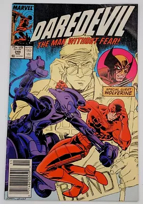 Buy Daredevil #248 (1987) / Vf- / Mark Jeweler's  Newsstand 1st Bushwacker Wolverine • 155.22£