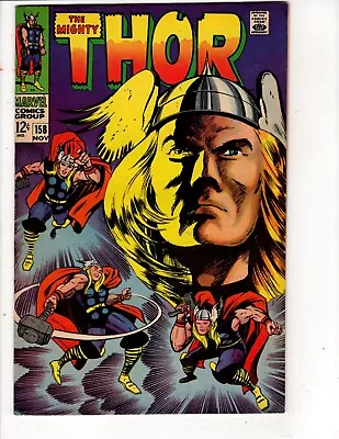 Buy The Mighty Thor # 158-KEY- 1968(THIS BOOK HAS MINOR RESTORATION SEE DESCRIPTION) • 33.49£