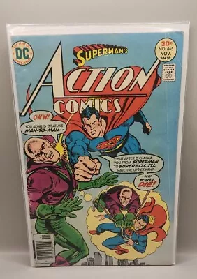 Buy Action Comics #465 - Lex Luthor Vs Superman / Superboy - Batman / Flash - 1976 • 2.29£