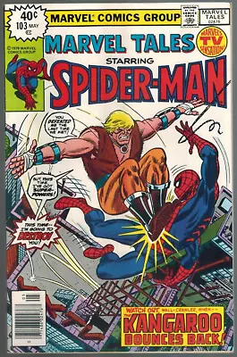 Buy Marvel Tales 103 Vs The Kangaroo!  (rep Amazing Spider-Man 126)  1979 F/VF • 4.62£
