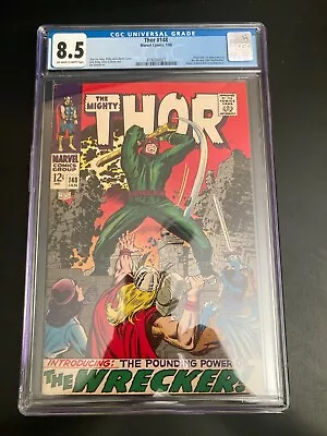 Buy MIGHTY THOR #148 (Marvel/1968) **CGC 8.5** Wh/Off-Wh Pgs! **KIRBY/WRECKER KEY!** • 152.18£