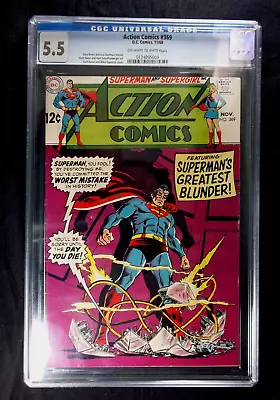 Buy Action Comics #369 CGC 5.5 Curt Swan Cover Art Vintage DC 1968 • 54.45£
